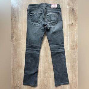 True Religion Women’s Black Grey Jeans Size 25 Low Rise
